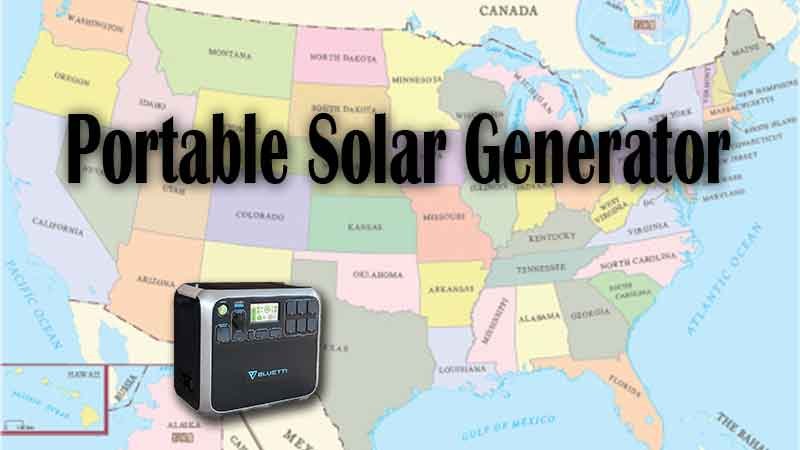 Portable Solar Generator Bend