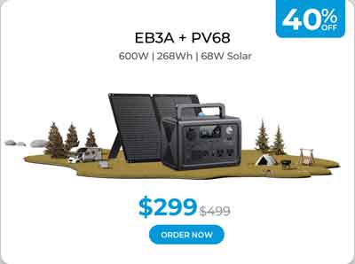 Bluetti EB3A 600W 268Wh