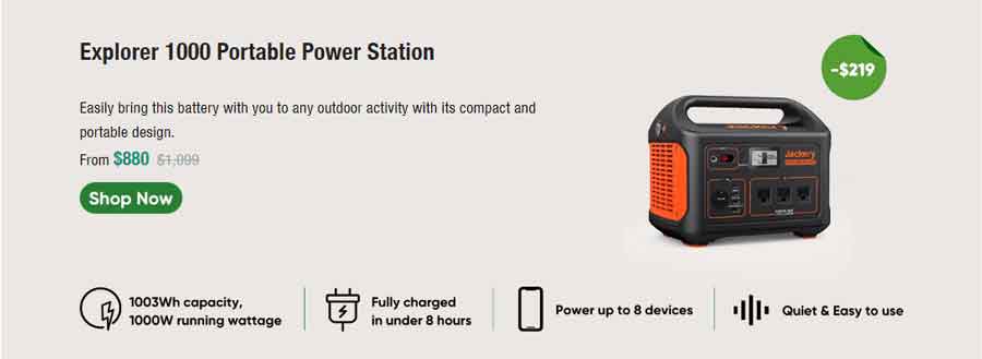 Jackery Explorer 1000