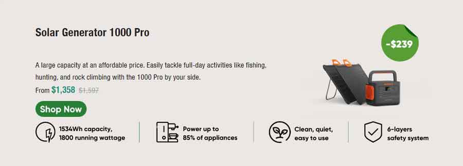 Jackery Spring Sale
