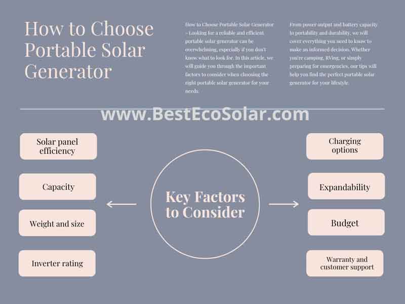 How to Choose Portable Solar Generator