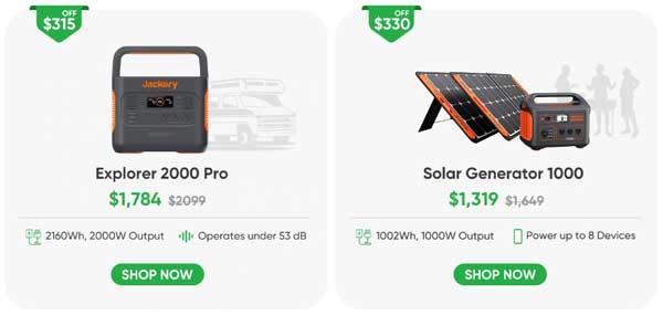 Jackery Earth Day Sale