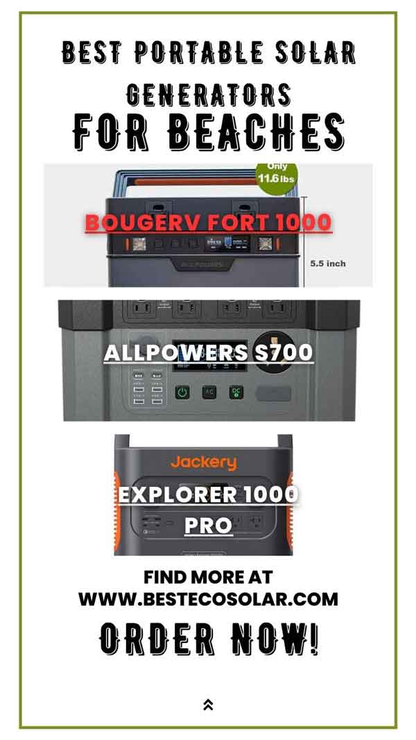 Best Portable Solar Generators for Beaches