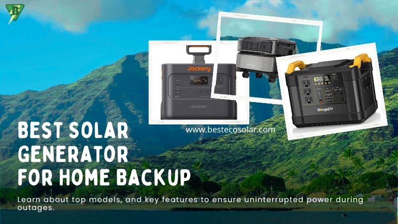 Best Solar Generator for Home Backup