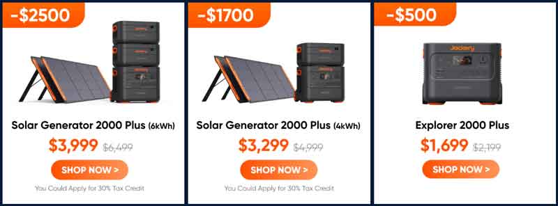 Jackery Home Backup Sale