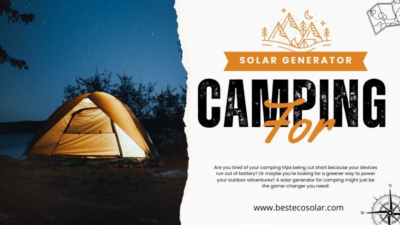Solar Generator For Camping