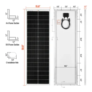 100 Watt Slim Solar Panel