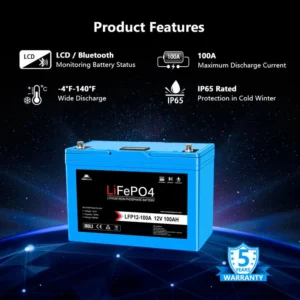 12V 100AH LiFePO4 Battery
