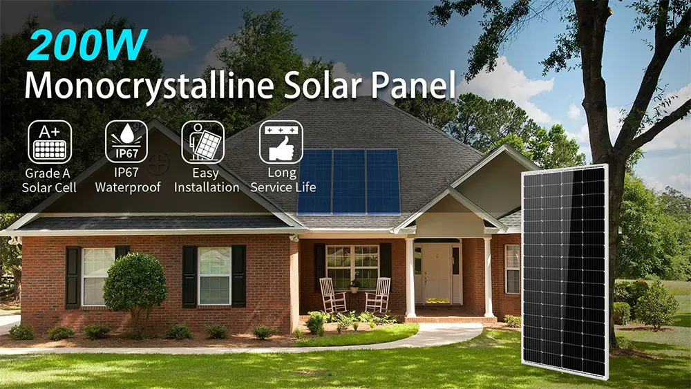 200 Watt Monocrystalline Solar Panel