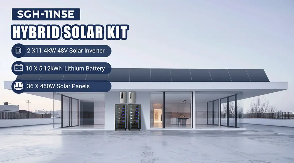 Hybrid Solar Kit 51.2 KWH