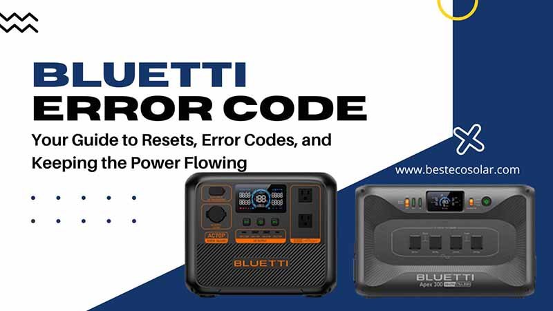 Bluetti Error Code