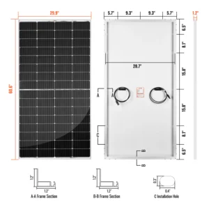 250 Watt Solar Panel 12V