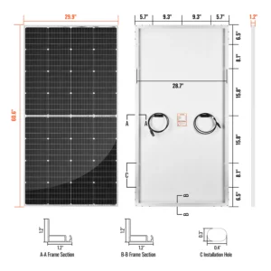 250 Watt Solar Panel 24 Volt