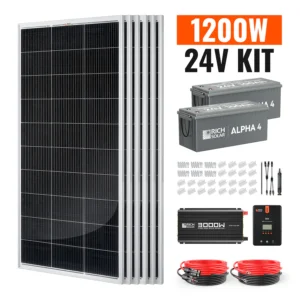 Complete Solar Kit 1200 Watt 24V
