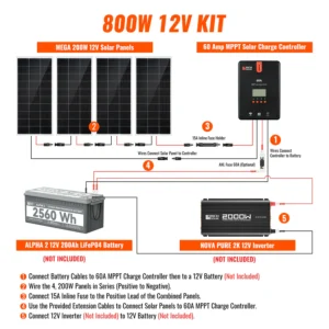 800 Watt RV Solar Kit