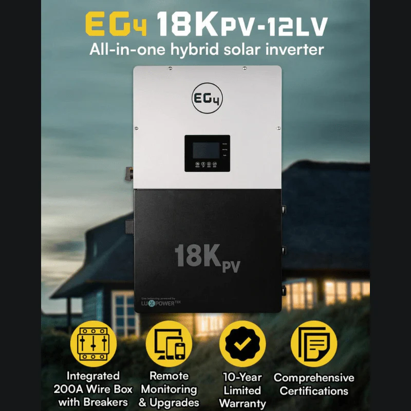 Complete Solar Kit 10.6kW installation - EG4 18kPV Inverter