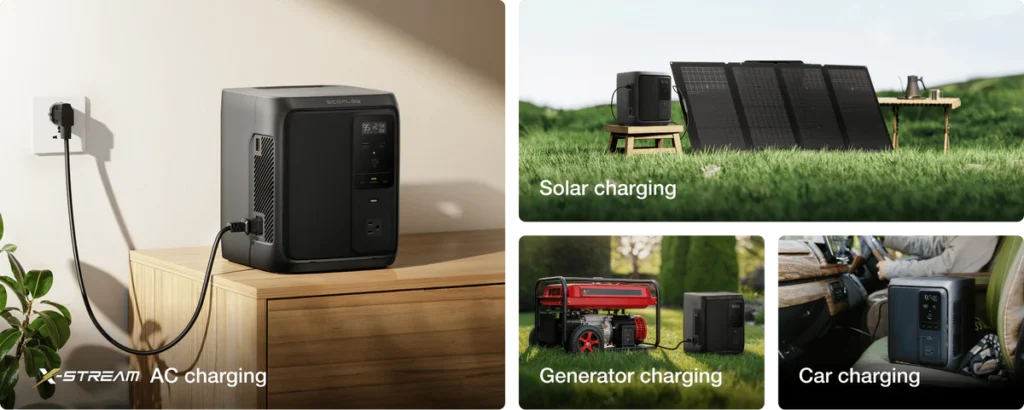 EcoFlow DELTA 3 1000 Air charging