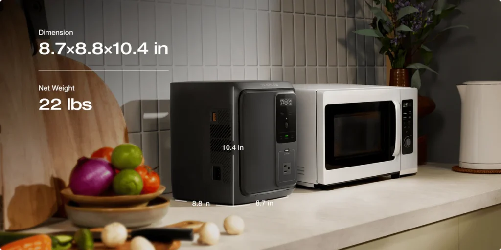 EcoFlow DELTA 3 1000 Air at the kitchen