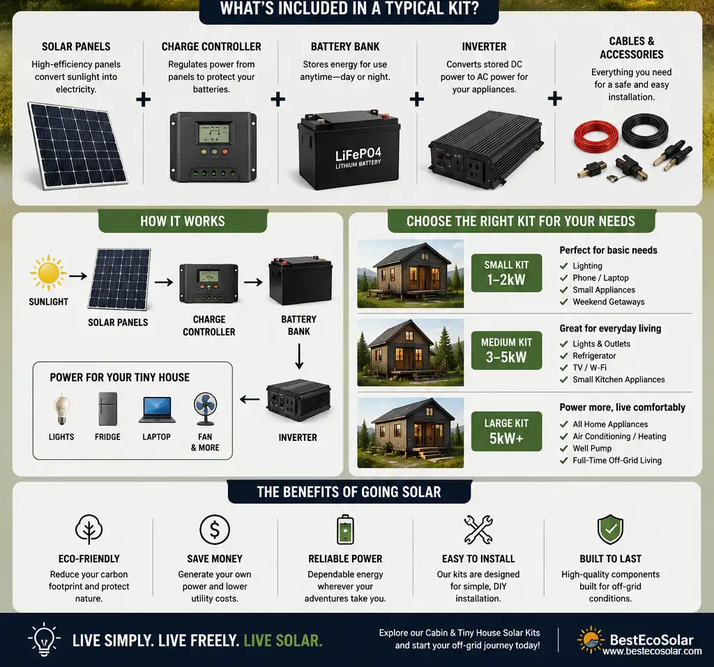 Cabin or Tiny House Solar Kits