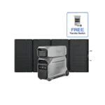DELTA Pro 3 + DELTA Pro 3 Extra Battery + 400W Solar Panel + Transfer Switch