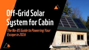 Off-Grid Solar System for Cabin