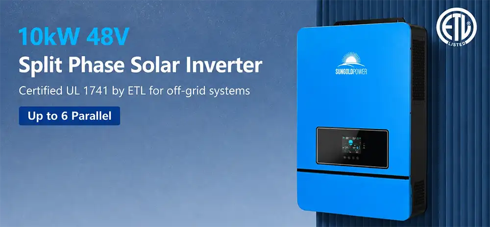 10 kW 48 V Solar Inverter Split-Phase