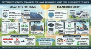 Differences Between Solar Kits for Home and for RV