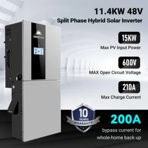 Split Phase Hybrid Solar Inverter 11.4KW 48V