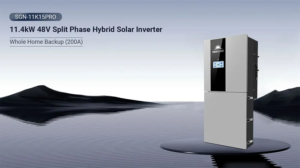 Split Phase Hybrid Solar Inverter 11.4KW 48V